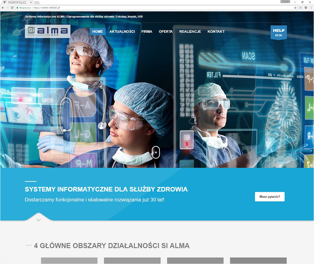 Strona internetowa CMS Responsywna