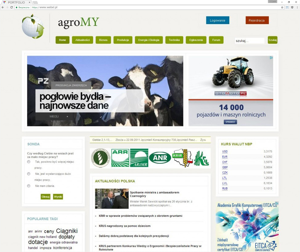 Strona internetowa CMS Responsywna
