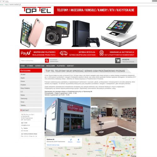 Sklep internetowy System sprzedaży